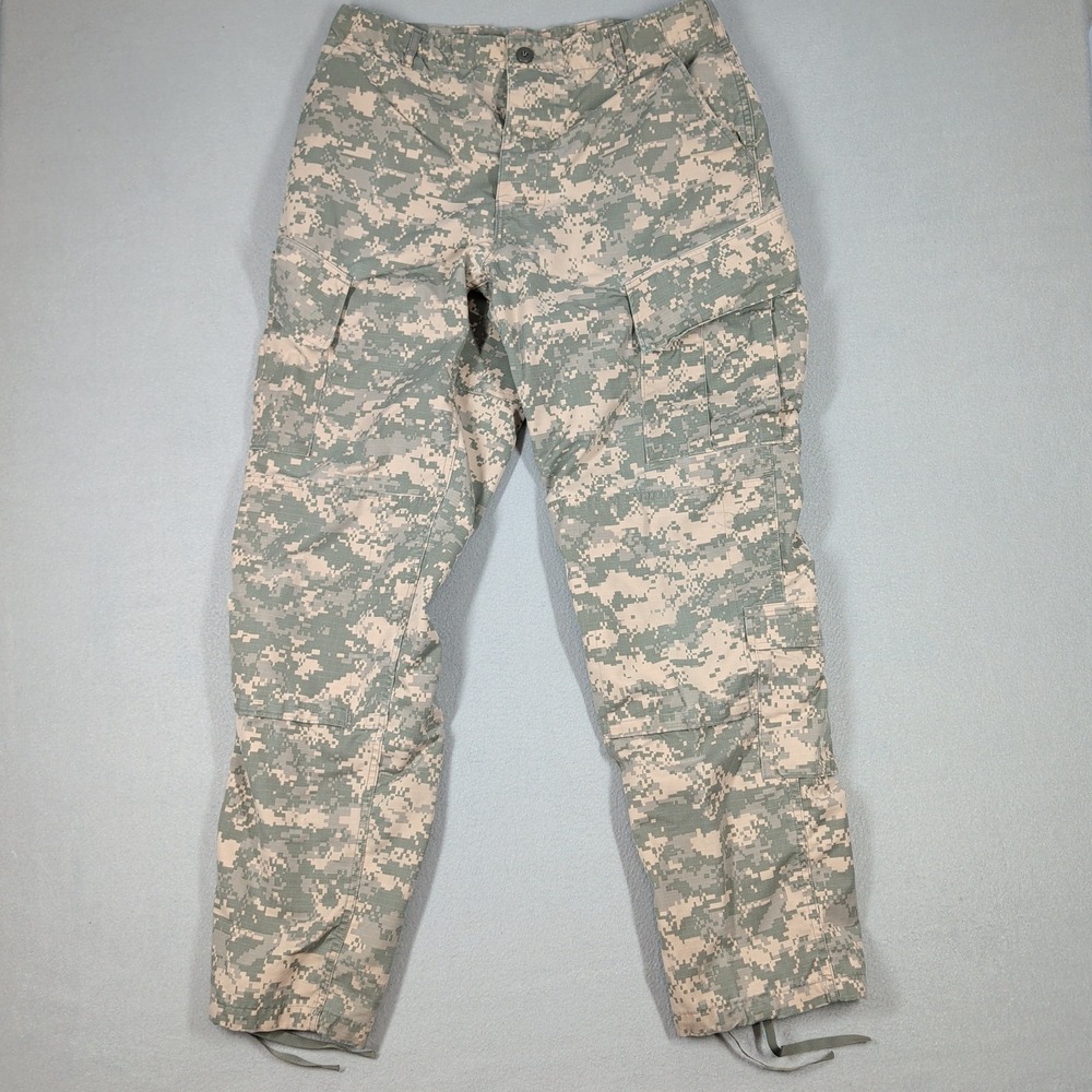 US Army ACU Cargo Pants Men's M Long Digital‎ Camo Military Combat UNICOR